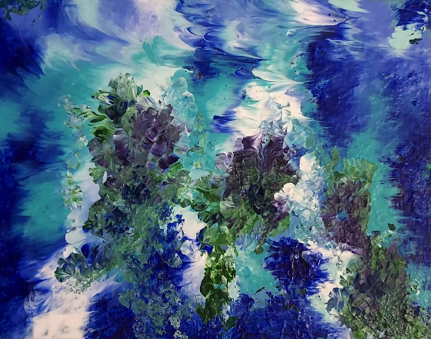 Abstract Sea Flow Columns
