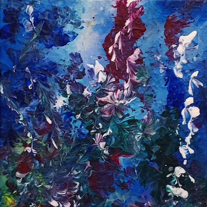 Blue Frost Florals 02A