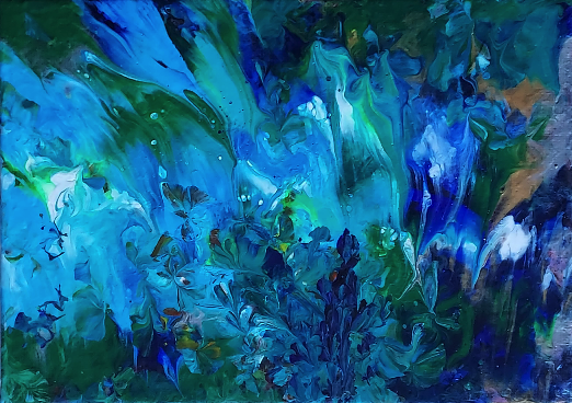 Abstract Blue Grass